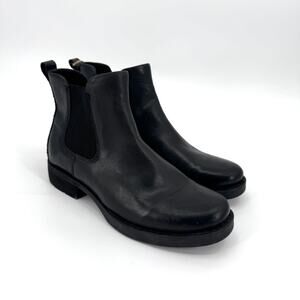 Born Women's Black Leather Cove Waterproof Pull On Chelsea Ankle Boot Size 7